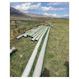 Two pieces 7” main line pipe, approx 600 feet of 8” main line pipe in varying lengths, - repairable with 5 risers.