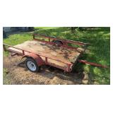 8’x5’ single axle steel trailer with mesh deck WIRE TRANSFER REQUIRED