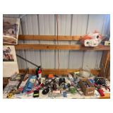 Various shop items, plane, easy outs, framing square, stove bolts, fire extinguisher etc...