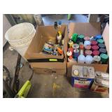 Paints, paint thinner etc...