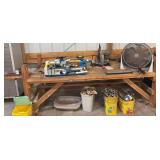 40' x 8' work bench  NO CONTENTS!!
