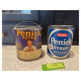 Two Penick Syrup cans