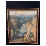 R Atkinson Fox 'Great Fall of the Yellowstone' 9x11