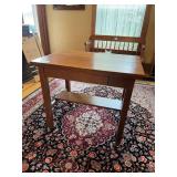 24x36x32H oak table/desk on casters