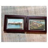 Two Framed Penick & Ford Cedar Rapids postcards One postmarked 1933