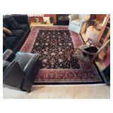 Traditional Persian? rug in Isfahan floral style, appears hand knotted 100x140