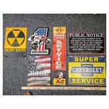 7 Repro tin signs