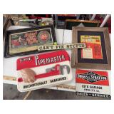 4 assorted wall decor items