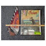 Indian motorcycle poster and Repro tin sign