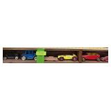 Toy vehicles as shown