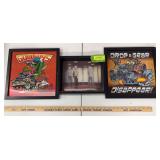 3 Halogram pictures Star Trek and hot rod