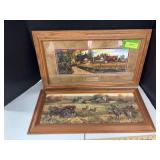 2 rural farm scene prints