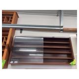 5 shelf display case 38 x 18