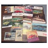 Car advertising pamphlets as shown