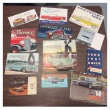 Car advertising pamphlets as shown