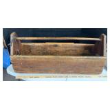 Large wooden toolbox