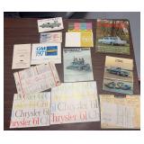 Car advertising pamphlets as shown
