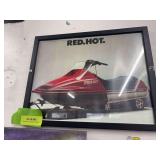 Snowmobile promo photo and print on canvas