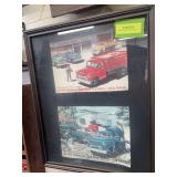 2 framed chevy promo photos