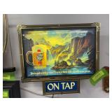 Old style lighted bar sign