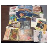 Car advertising pamphlets as shown