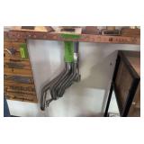26” shelf made with chrome engine header