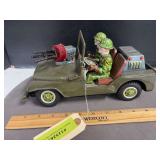 US Army 1st Div Army jeep w/gun turret on hood