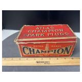Champion spark plugs 10 pack box and 7 individual spark plug boxes (empty)
