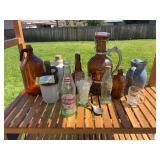 Assortment of bottles and jugs