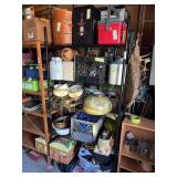 Black adjustable metal shelving unit - please come towards the end! (shelf only)