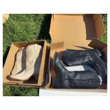 New pair of Ariat boots size 7D and vintage dingo size 9