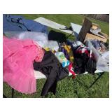 Large assortment of costumes, adult and kids