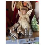 ￼Angel tree topper, children’s ice skates and heavy duty, stocking hangers