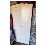 Double door white armoire cupboard