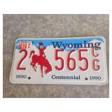 Wyoming license plate