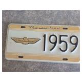 Thunderbird 1959 plates