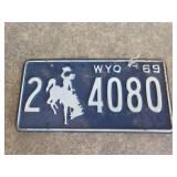 1961 wyoming license plate