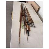 Bamboo Fishing poles (mostly parts)