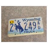 Wyoming license plate