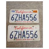 California license plates