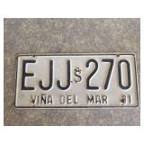 VINA DEL MAR license plane