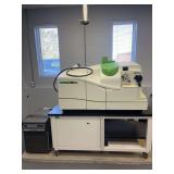 ICPS, working-only 10 years old, used very little, used for metal analysis, plasma flame, table on rollers   This item has a RESERVE. (Preview and Pickup at Dry Creek).  See description for pickup det