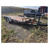 2007 H&H Tilt Trailer SW, 18ft x 82"w VIN#5ULEX18267S000306. This item has a WY Title and will require a Wire transfer for payment.  (Preview and Pickup at Fleet)