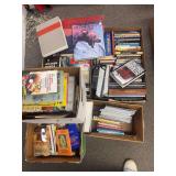 5+ boxes of books, including some coffee table type books