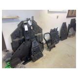 Assortment of four wheeler/side-by-side skid plates and accessories