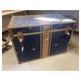 Vintage metal trunk