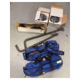 Car items - lights, tire, chains, sway bars, and hitch