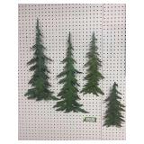 New in box set of four Evergreen wall decor cut outs (two sets of 4)