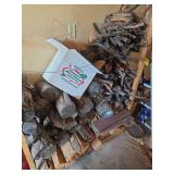 Pile of well cured wood (kindlin)-bring box to pack