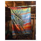 Paradise flag on pole